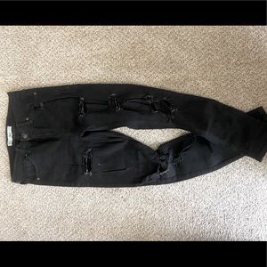 Topshop Jamie high wasted ripped skinny jeans